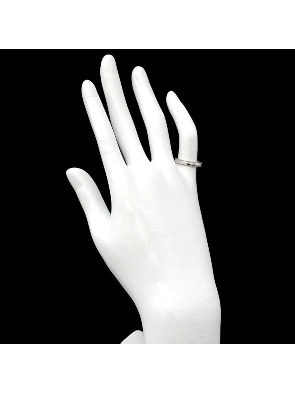Tiffany & Co Milgrain Ring Width Pt Platinum Together